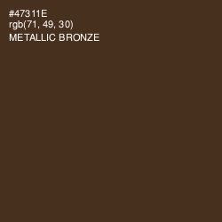 #47311E - Metallic Bronze Color Image